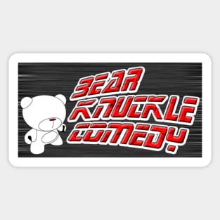 Bear Knuckle Comedy Teddy Sticker